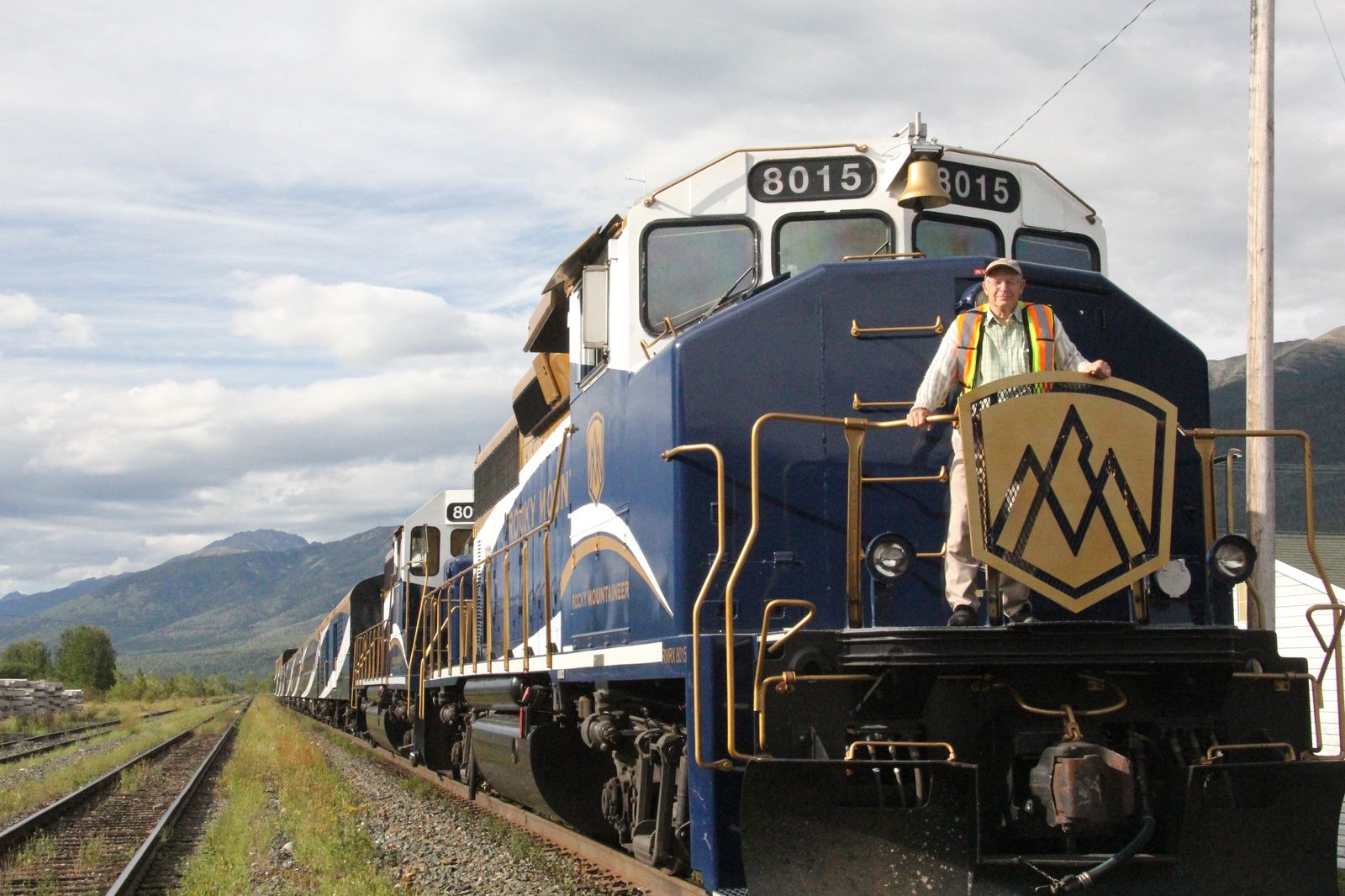 Jim on Rocky Mountain Train