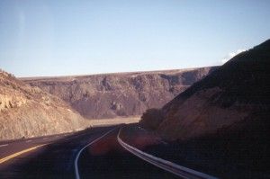 Driving into the Coulee