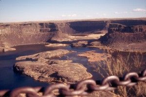 Distant edge of Dry Falls
