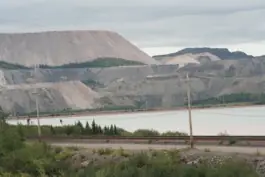 Open pit iron ore mine