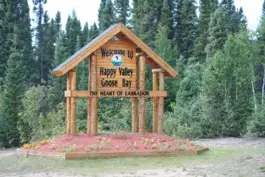 Goose Bay welcome sign