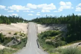 Dunes and highway