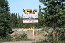 Campground sign in Goose Bay