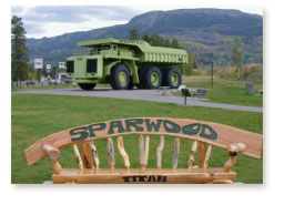 The Massive Titan Truck in Sparwood, British Columbia